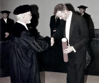Promotion am 16. März 1999 in der Aula der Radboud University, Nijmegen (NL)